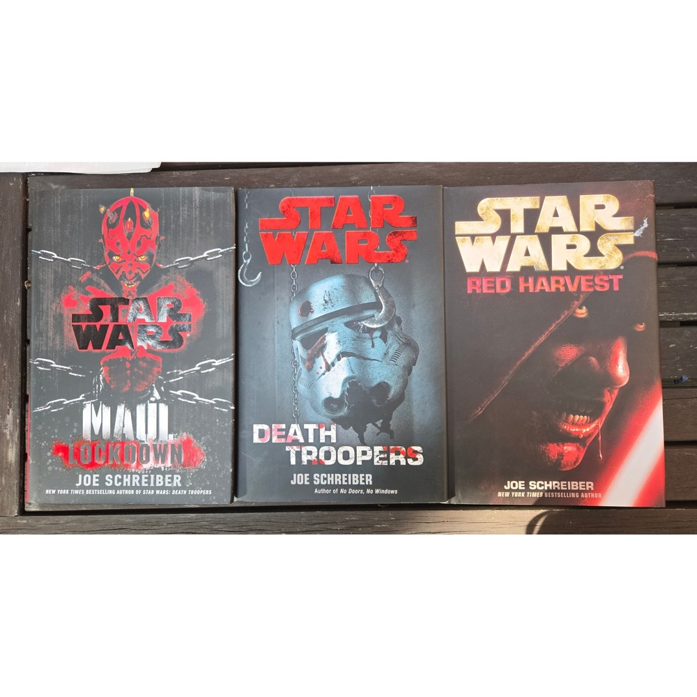 Star Wars Horror Novels: Maul Lockdown Death Troopers Red Harvest Schreiber Lot